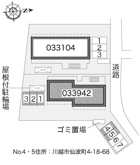 ★手数料０円★川越市仙波町　月極駐車場（LP）